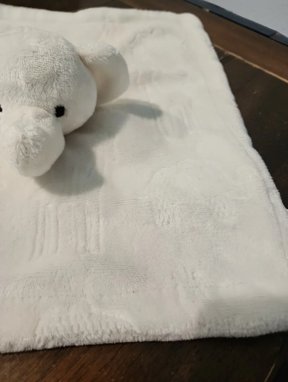 Thro Plush Elephant Baby Lovey Embossed Jimco Lamp James Nunu Short Fleece Egret